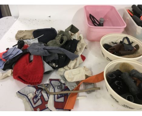 A large collection of vintage Action Man accessories