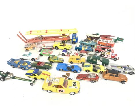 A Collection of Playworn Diecast. Including Corgi. Matchbox. Etc.