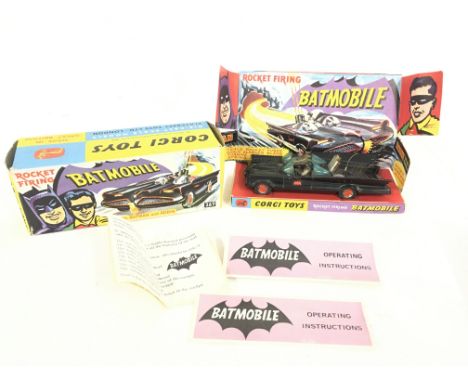 A Boxed Corgi Batmobile #267. No rockets/sticker or envelope.