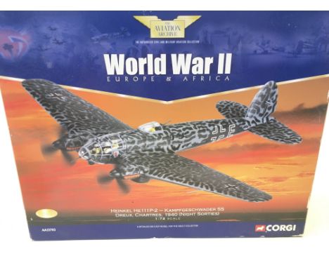A Boxed Corgi Corgi Aviation Archive Heinkel HE111P-2. #AA33703 1:72 Scale.