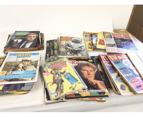 A large number of Dr.Who magazines..Tv action comics and 5 Marvel comics including 1st appearance of Dr Who in American comic