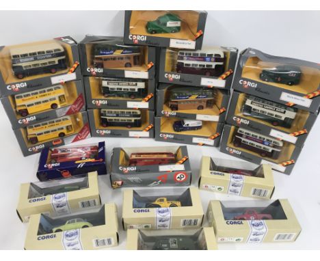 A Collection of Boxed Corgi Classics. Mostly Buses.