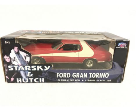 A Boxed Joyride Toys Starsky and Hutch Ford Gran Torino 1:18 Scale.
