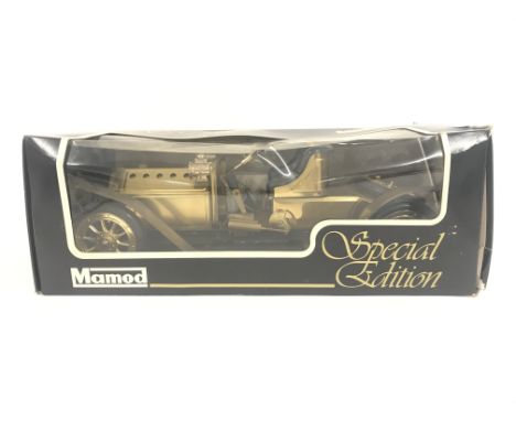 A Boxed Mamod Live Steam Roadster. Brass Finish. Limited Edition.