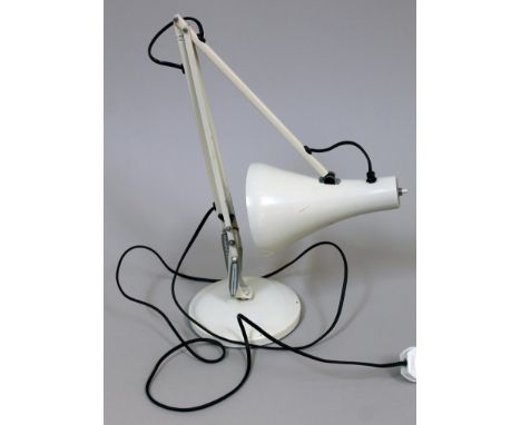 A white Anglepoise Lighting Ltd anglepoise lamp.  