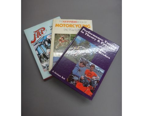 CLEW (J.)  J.A.P. The End of an Era. First Edition. illus. throughout, d/wrapper. 1988; together with some others on motorcyc