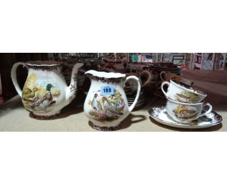 A Royal Worcester part dinner and tea service from The Game series, (qty).  S2T