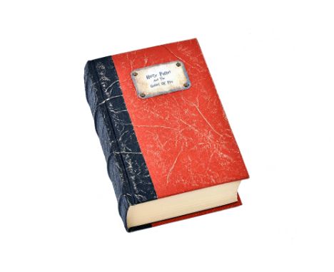 ROWLING (J.K.)  Harry Potter and the Goblet of Fire. 'Hogwarts Library Edition' - possibly unique; it would appear that an af