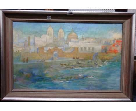 Daniel Pender-Davidson (1855-1933), 'Tawny - Cadiz'; 'Prelude,  the first oil on board, the second oil on canvas, the first s