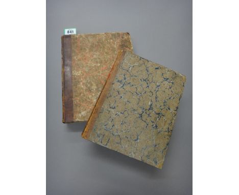 MANUSCRIPT BOOKS - 2 closely written  volumes, apparently of a Philosophical / Theological interest, early 19th cent., approx