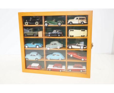 Cased set of model cars to include corgi 