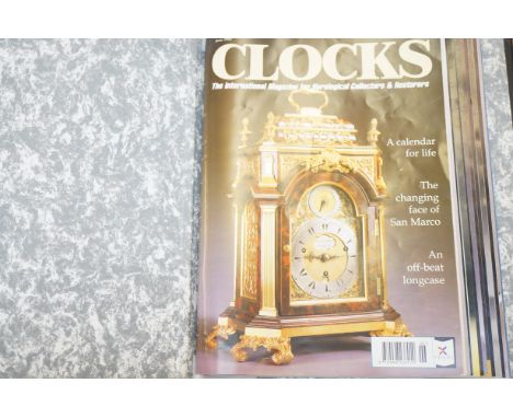 Large collection of clock related magazines - All in folders 
