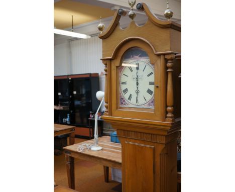 Grandfather clock converted to a quartz movement 