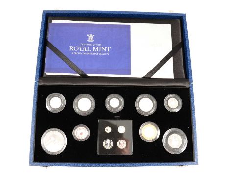 The Queen's 80th Birthday Silver Coin Set Collection: A Celebration in Silver, to include Maundy Money, with CoA, in fitted c