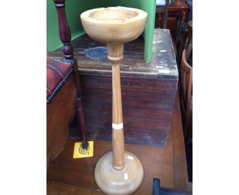 A LIGHT OAK SMOKERS STAND