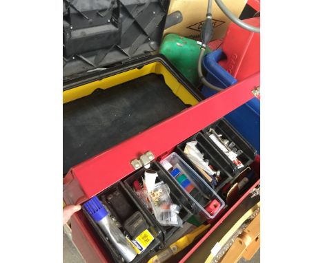 HALFORDS METAL PROFESSIONAL TOOL BOX WITH TOOLS & AN EMPTY TOOL BOX