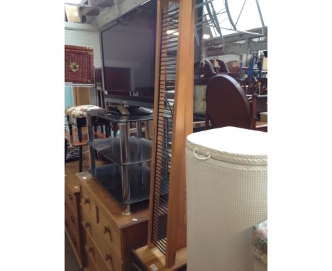 A PINE CD RACK