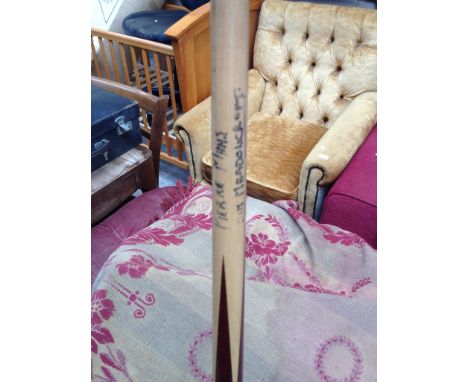 A SNOOKER BEARING TWO SIGNATURES