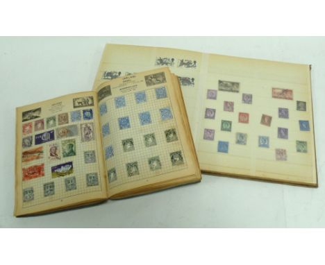 THE 'IMORVED' POSTAGE STAMP ALBUM PLUS 'KEK' STOCKBOOK, housing all world ranges (with duplication)