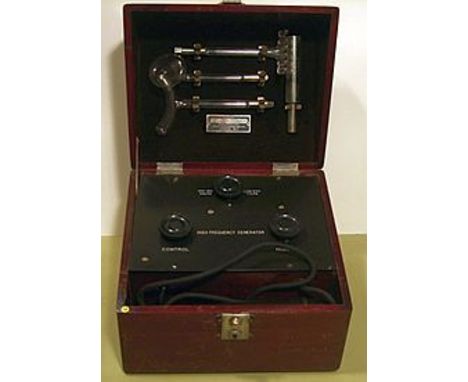 'UVRAL, TYPE E'. B 19855.  HIGH FREQUENCY APPARATUS, alternating current up to 250 volts. Voltage selector and 'intensity' ro