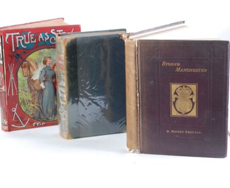 PROCTER, R. WRIGHT, 'BYGONE MANCHESTER' published by Palmer and Howe, Manchester 1880, with fold-out maps, gilt cloth, (shake