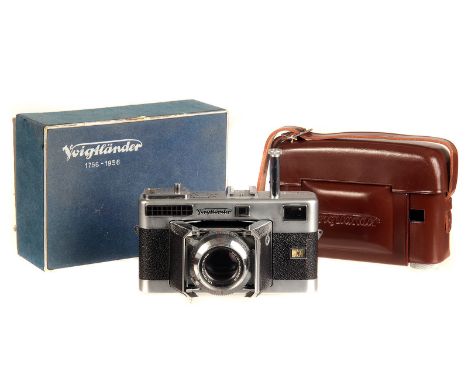 A Voigtländer Vitessa Rangefinder Camera, chrome, with Voigtländer Ultron f/2 50mm lens, chrome, serial no. 1974161, body, VG