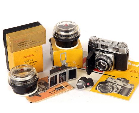 A Kodak Retina IIIC Rangefinder Camera, chrome, serial no. 99996, with Schneider Retina-Xenon f/2 50mm lens, serial no. 64348