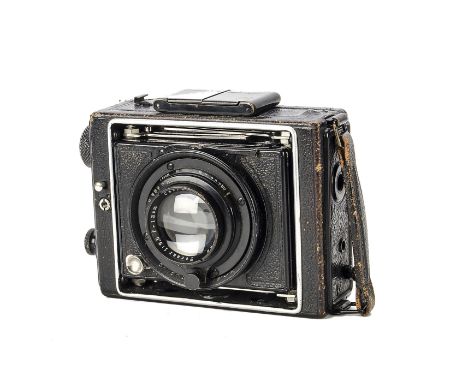 An Ernemann Klapp-Camera, 6x9cm, serial no. 1167793, with Carl Zeiss Jena Tessar f/3.5 120mm lens, serial no. 716022, body, G