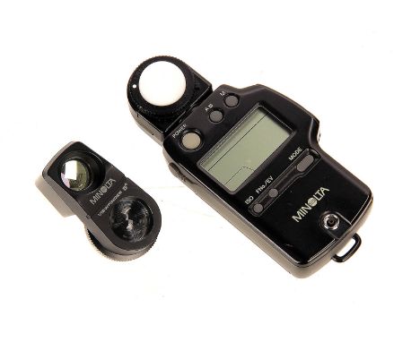 A Minolta Auto Meter IVF Light Meter, with 5? spot attachment, in maker’s case