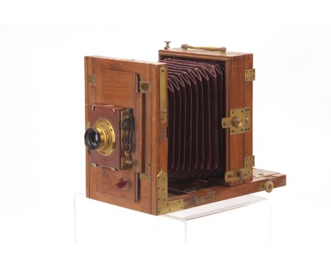 A H. Mackenstein Continental Tailboard Camera, 13x18cm, serial no. 11326, with Carl Zeiss Jena f/9 196mm lens, serial no. 281