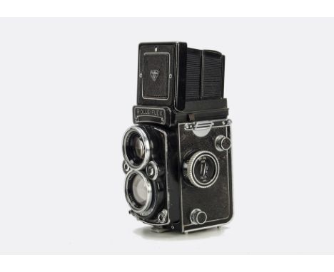 A Rolleiflex 2.8 E3 TLR Camera, black, serial no. 2360896, with Carl Zeiss Planar f/2.8 80mm lens, serail no. 3533901, body, 