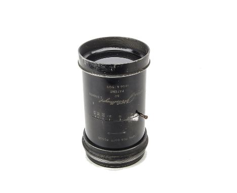 A J. H. Dallmeyer aluminium 5D Soft Focus Lens, black, serial no. 103054, body, G, elements, G, some internal haze and fungus