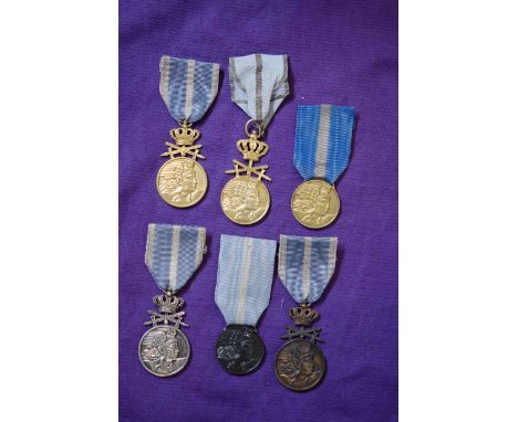 Romania, Order of Aeronautical Virtue, Military Division, First (2), Second and Third Class Merit Medals with swords, last wi