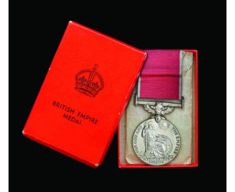 A B.E.M. and Lloyds Gallantry Medal Pair awarded to Fireman George Stanley Bird, of the S.S. ‘Empire Gladstone’ for saving th