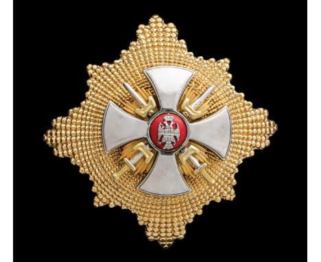 Serbia, Republika Srpska, Military Order of the Star of Karageorge, Grand Cross set of insignia, comprising sash badge, in si