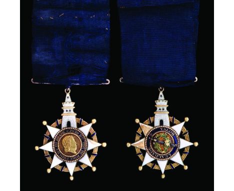 Portugal, Order of the Tower & Sword, Type I (1808-34) with portrait of John, Prince Regent, Officer’s breast badge of fine q