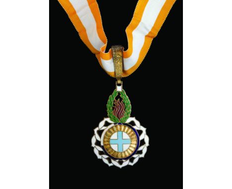 Portugal, Order of Liberty, 1974, Grand Officer’s set of insignia, by SIC, comprising neck badge, in silver-gilt and enamels,