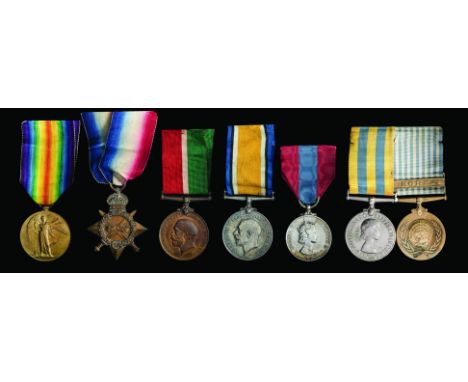 Medals awarded to three generations of the Wright Family, comprising: (i) Four to Officer’s Cook George William Wright, Merca