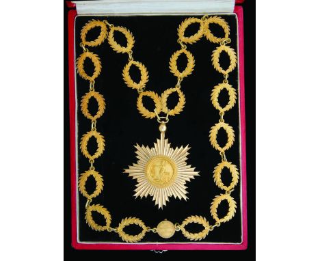 The Member’s Collar of the Royal Academy of Sciences, Lisbon bestowed on the noted Surgeon, Dr. Caetano Sebastião Roberto Bel