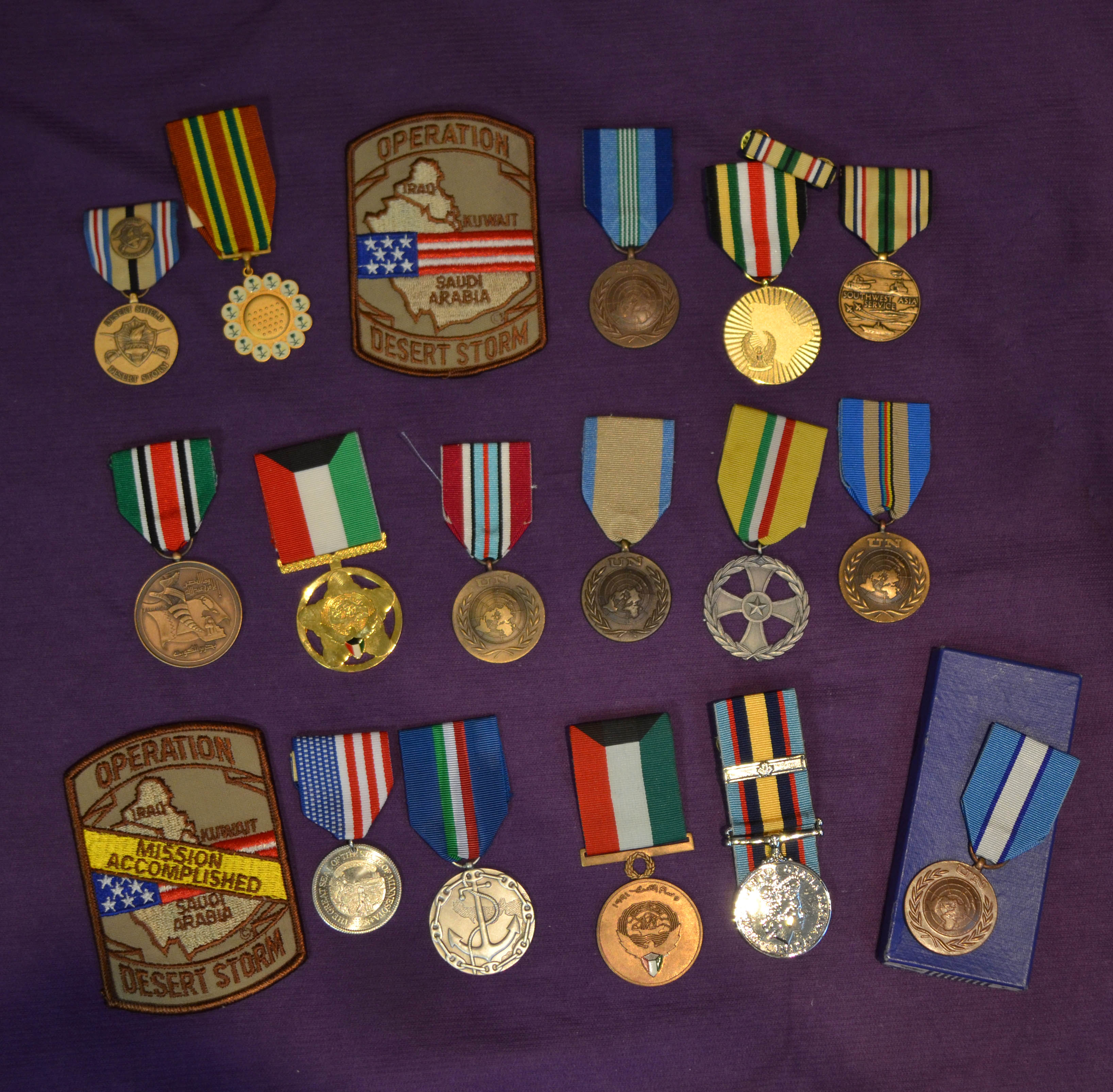 Miscellaneous First Gulf War Medals (11), Bahrein, Kuwait Liberation ...