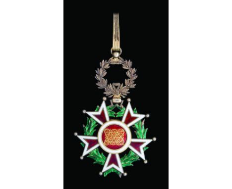 Zanzibar, Order of the Brilliant Star, Sultan Hamads bin Thuwaini first issue, with toughra both sides (1893), Third Class ne