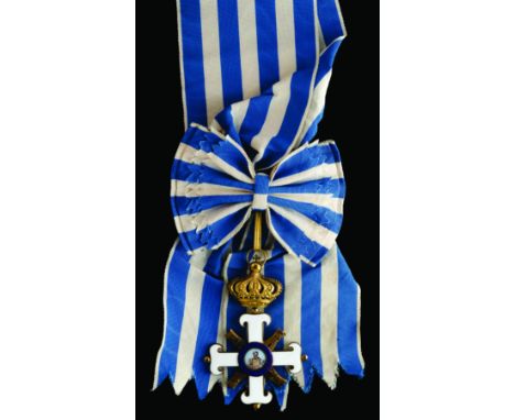 San Marino, Order of San Marino, Grand Cross set of insignia, by Alberti, Milan, circa 1940, comprising sash badge, in silver