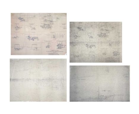 Carvannel Mine Surveys and plans.  1:500, 1966, Sketch Plan, Carvannel Mine: Shafts, lodes, adits; 1:500, 1966, sketch Plan, 