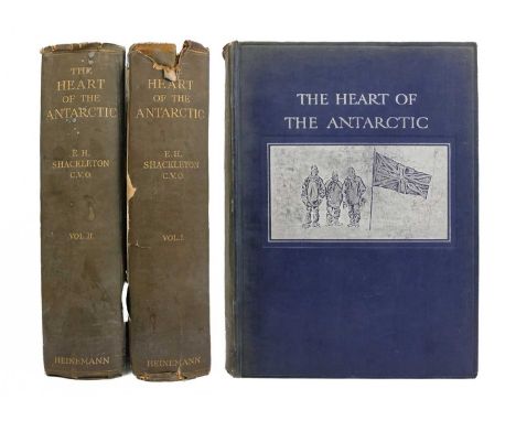 SHACKLETON, Ernest. 'The Heart of the Antarctic. Being the Story of the British Antarctic Expedition 1907-1909,' Two volumes,