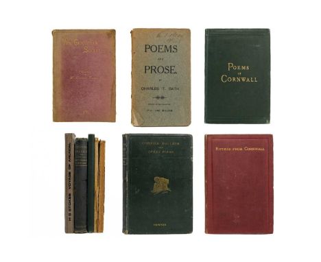 Mid to late 19th century Cornish poetry. Five works. Charles T. Bath. 'Poems and Prose,' printed thin card wraps detached, ru