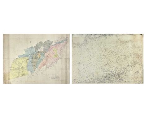 St . Ives.  'Copy from Ordnance Maps to show Leases and accompany Report of October 8th 1907.....The Cornish Proprietary Mine