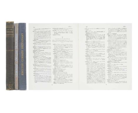 Cornish Language Interest Three Publications Henry Jenner, 'A Handbook of the Cornish Language', first edition, original clot