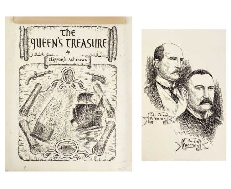 William DIXON  Two original illustrations for the book 'The Queens Treasure'. Written by Clifford Ashdown, a pseudonym for R.