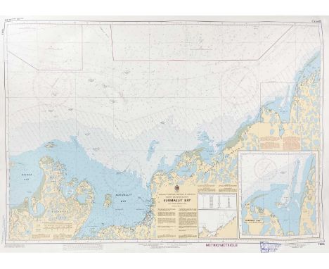 A Selection of over One Hundred Sea Charts  From Around the World Comprising Exotic Ports and Destinations. Many of Topical G