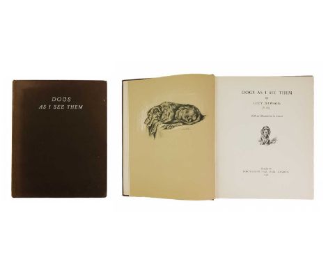 (Signed) DAWSON, Lucy. 'Dogs As I See Them,' First edition, flat signed by the author and dated 1936 to front free endpaper, 